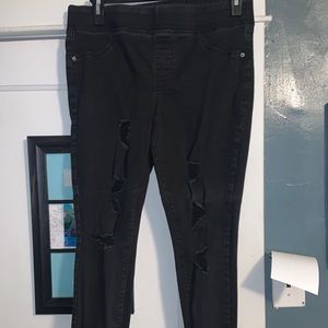 Old Navy rockstar stretch black jeans size 14